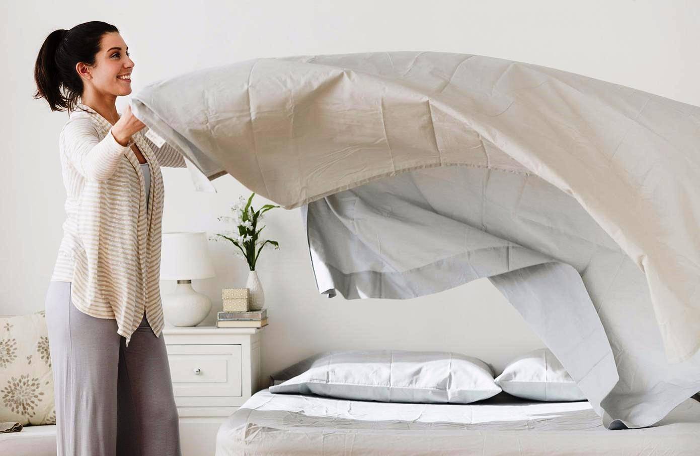 Как отстирать застиранное постельное белье