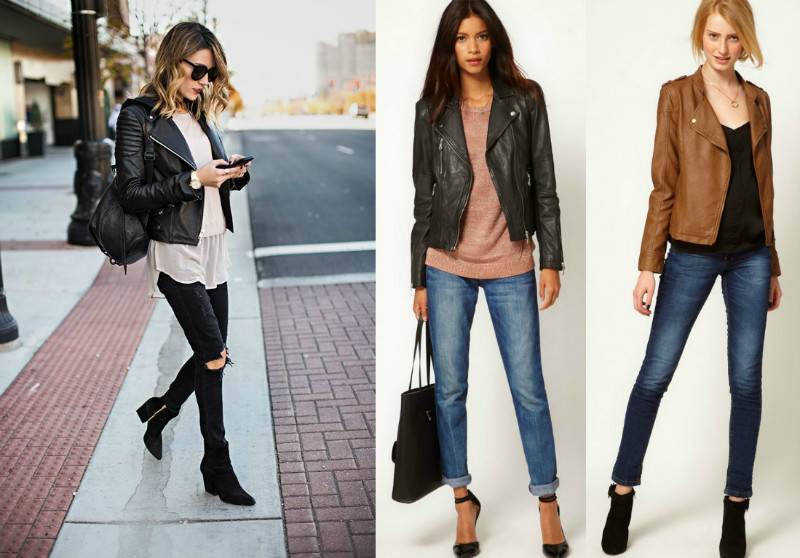 Кожаные женские куртки (50 фото) — модные модели 2019