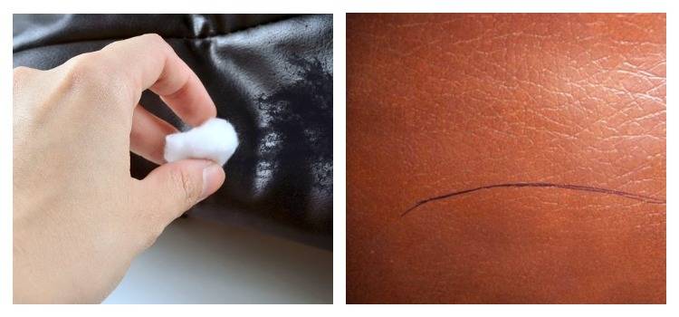 Оттереть ручку с изделий из натуральной кожи или кожзама — легко