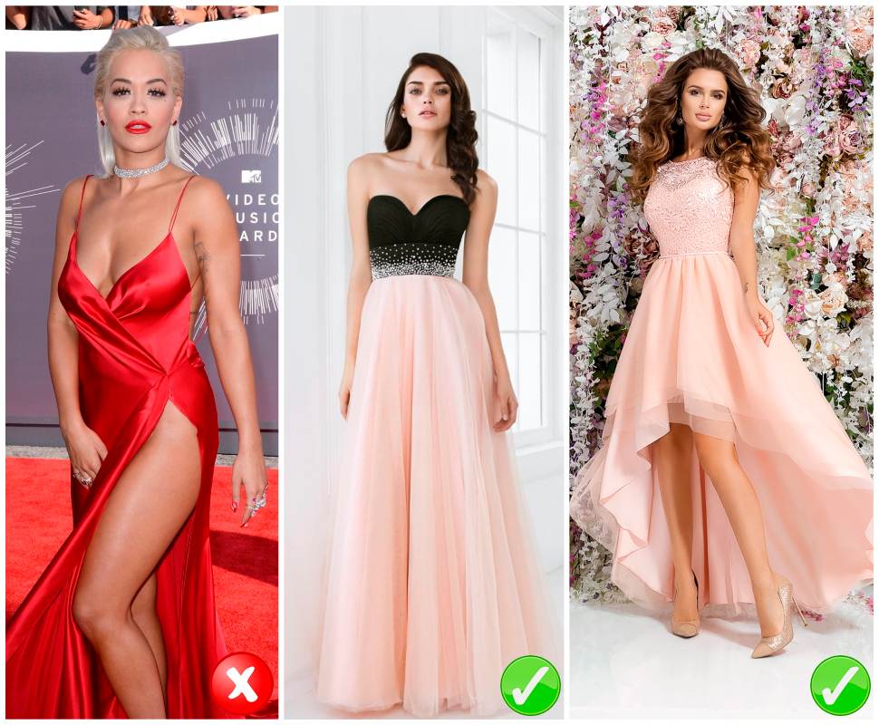 Как правильно выбрать девушке платье на выпускной вечер? какие особенности фигуры и внешности учитывать, как выбрать цвет выпускного платья 2018 и его фасон?