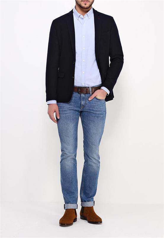 Мужской джинсовый пиджак (56 фото): классический, на молнии, пиджак-рубашка, с чем носить
