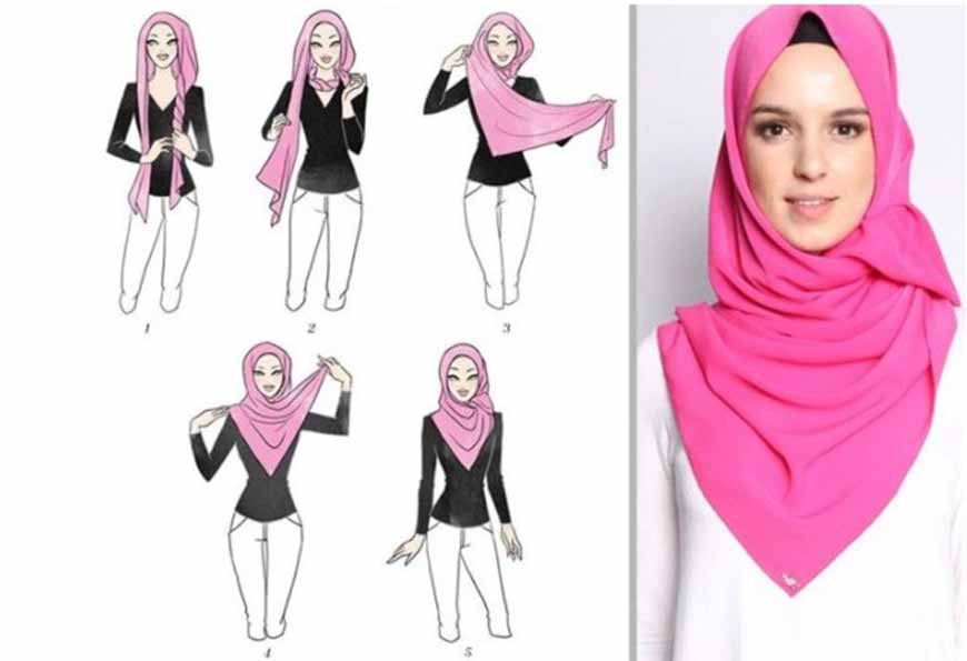 Как завязывать платок на хиджаб