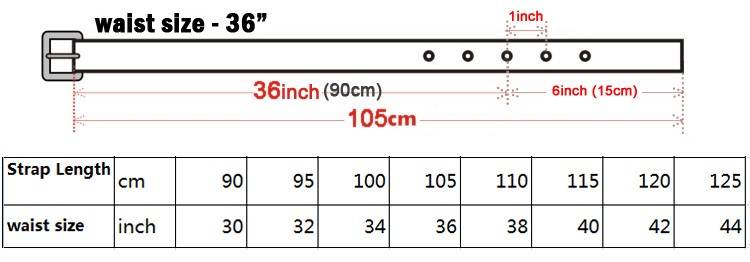 Как определить размер мужского ремня: поможет таблица