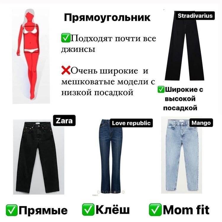 Как выбрать джинсы: таблица размеров