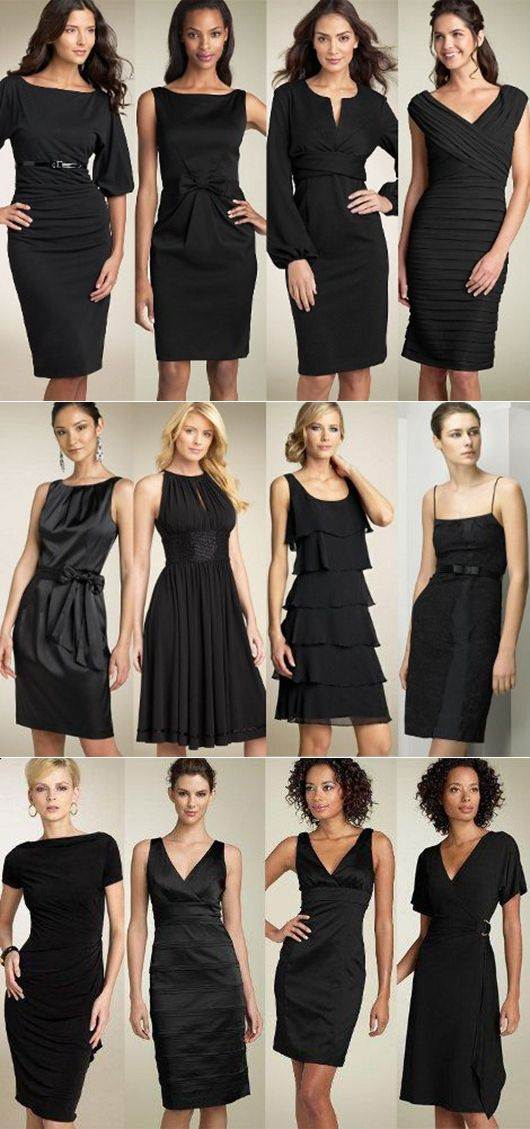 С чем носить черное платье: 35 эффектных образов | trendy-u