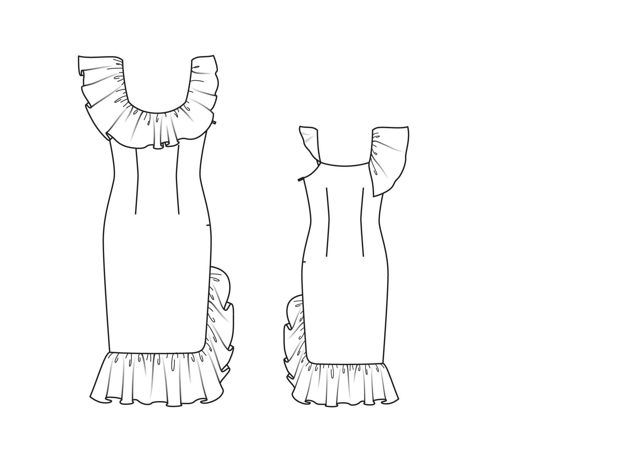 Модные платья с воланами: 70 трендовых и романтичных образов