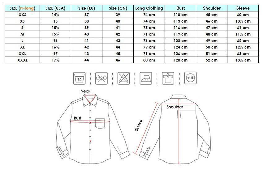 Размеры мужских рубашек: таблицы, как снять определенные мерки