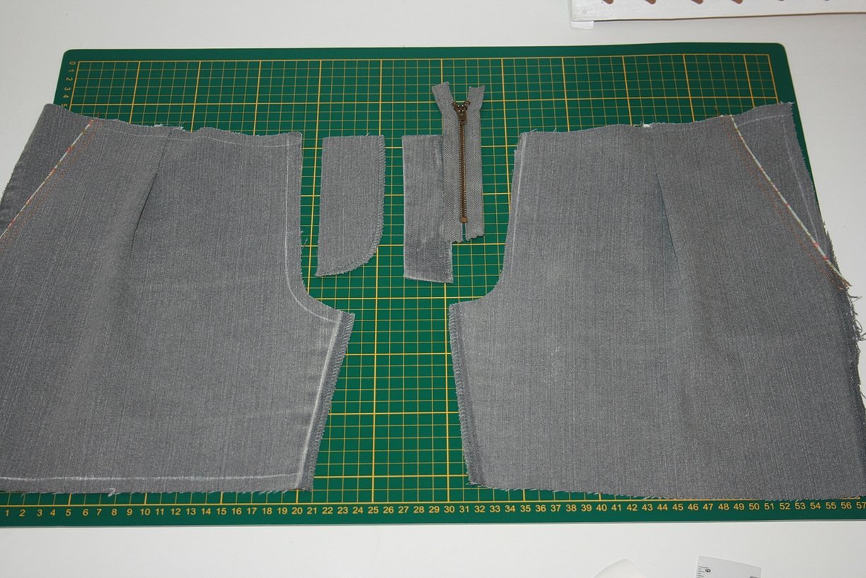 Обработка застежки (гульфика) передних половинок брюк