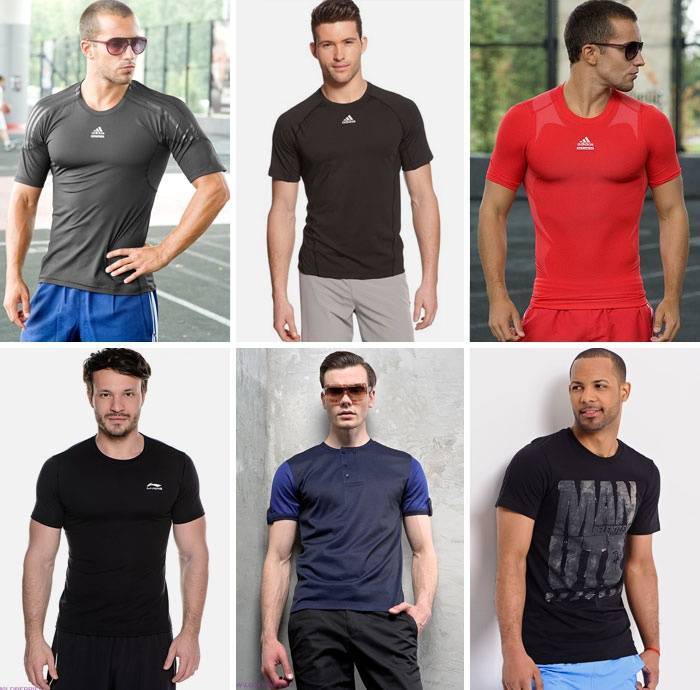 Обзор основных видов футболок для женщин и мужчин, актуальные цвета