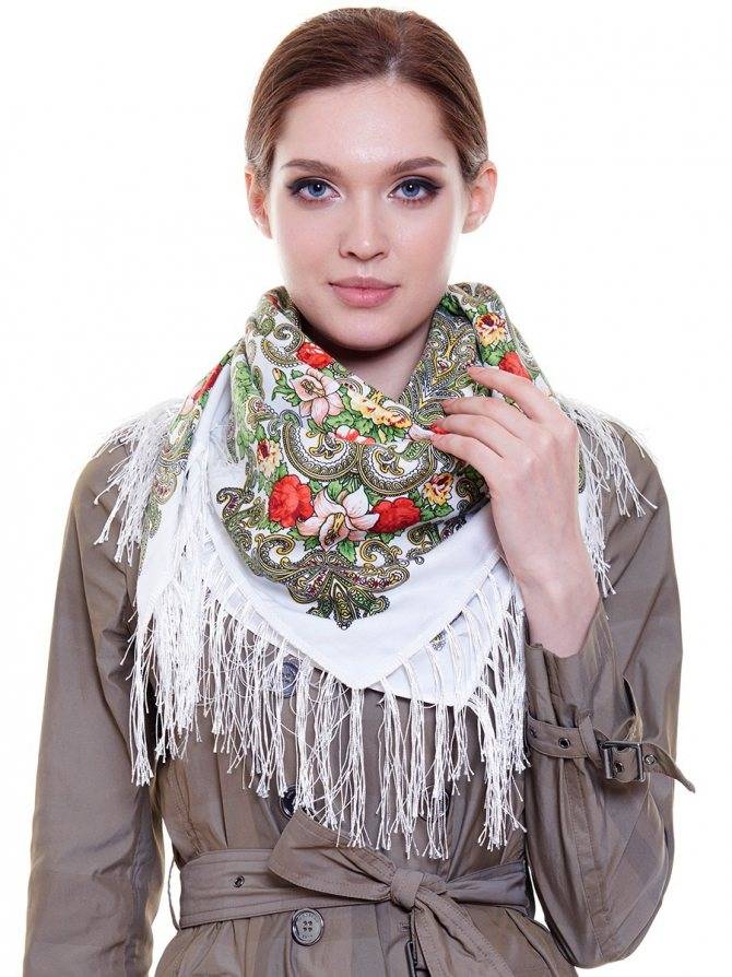 Павлопосадский платок с мехом модели фото. как выбрать и носить