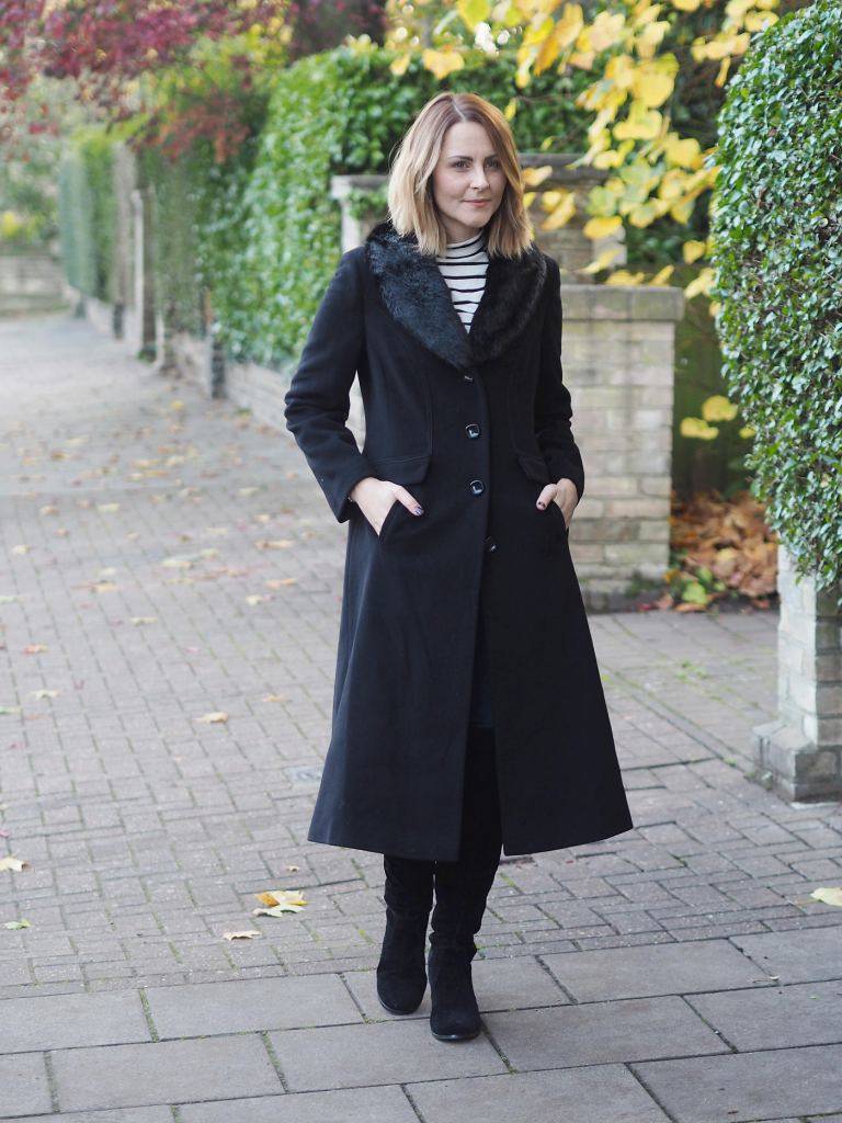 С чем носить чёрное пальто женщинам: модные фасоны, стильные образы