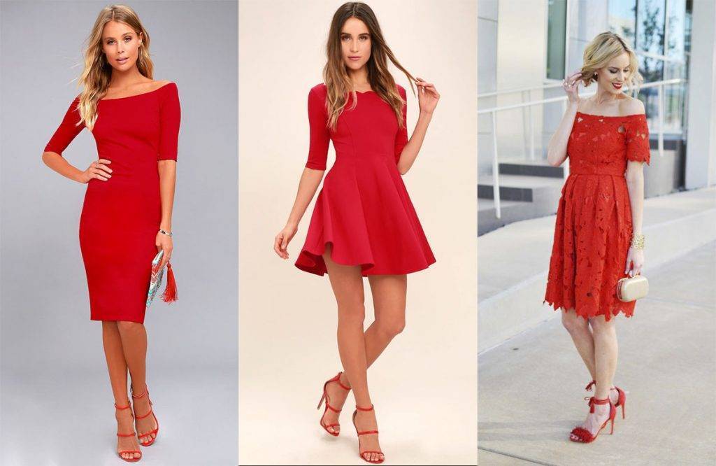 С чем сочетать красное платье, с чем носить? какого цвета колготки одеть под красное платье, туфли, босоножки, аксессуары, украшения?