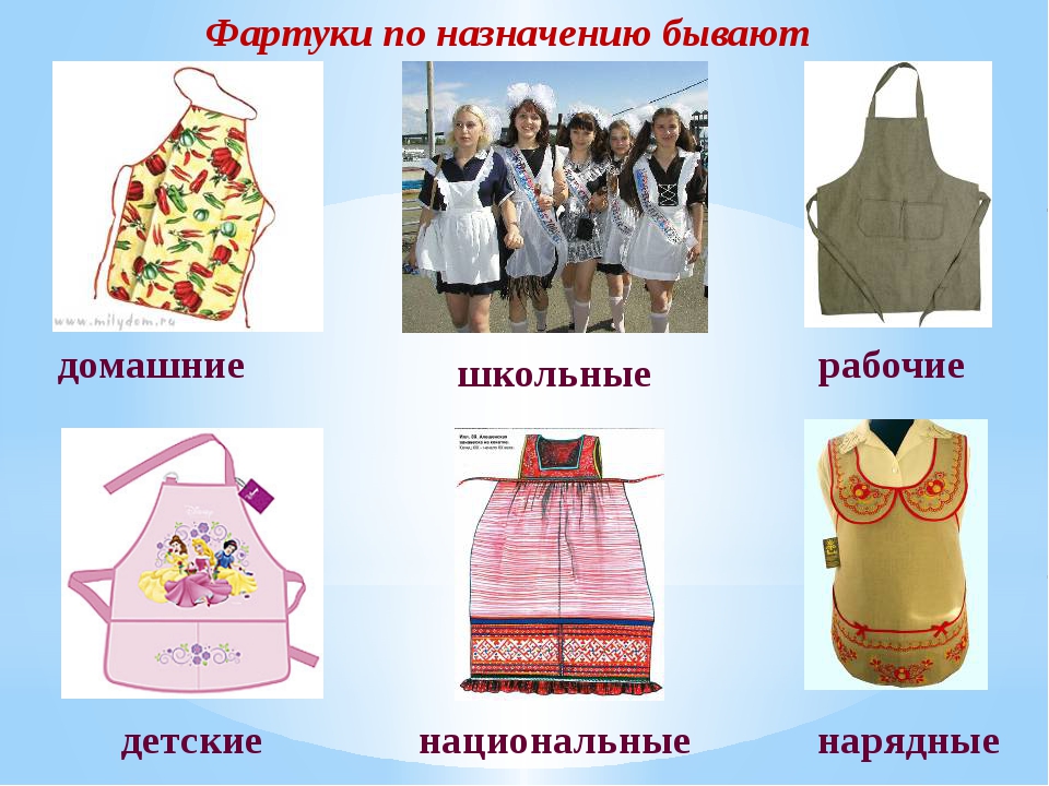 Доклад фартук история и виды сообщение