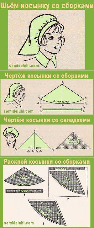 Чертеж косынки 5 класс технология - 90 фото