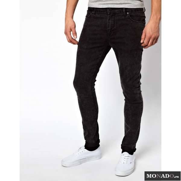 Черные мужские джинсы (38 фото): классические или зауженные, утепленные или рваные