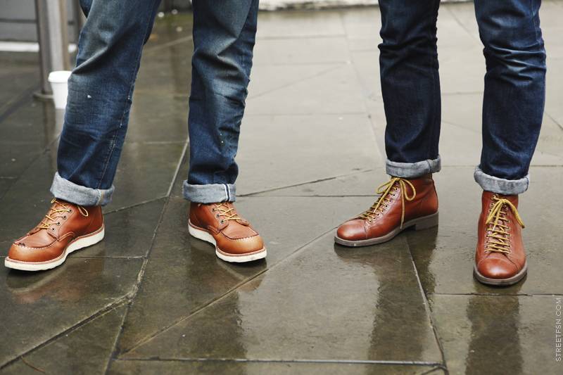 Мужские джинсы на ботинки
