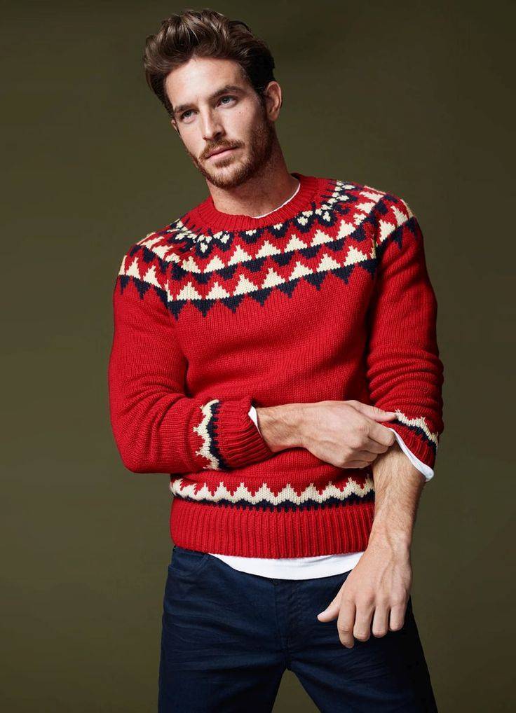 Мужские модные пуловеры