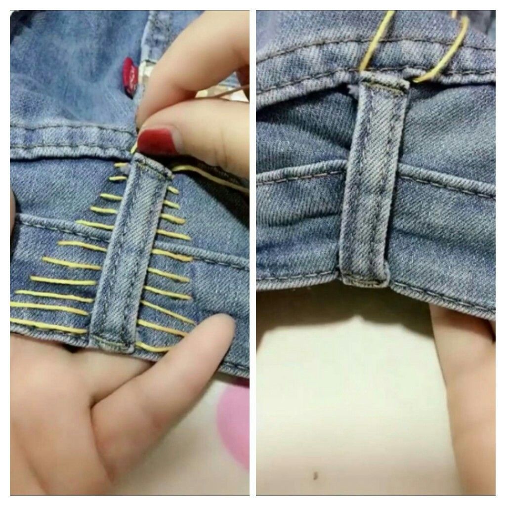 Как ушить джинсы без машинки