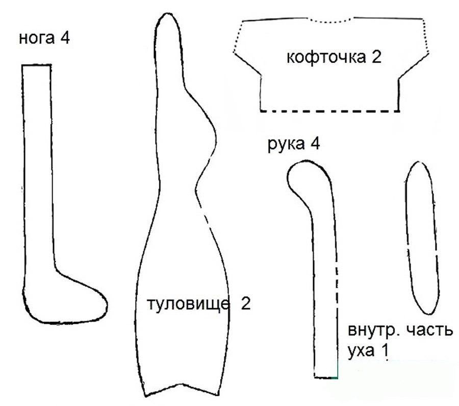 Заяц тильда схема