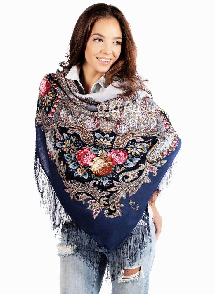 Как носить павлопосадский платок: как красиво завязать, правила ношения и стильные образы art-textil.ru