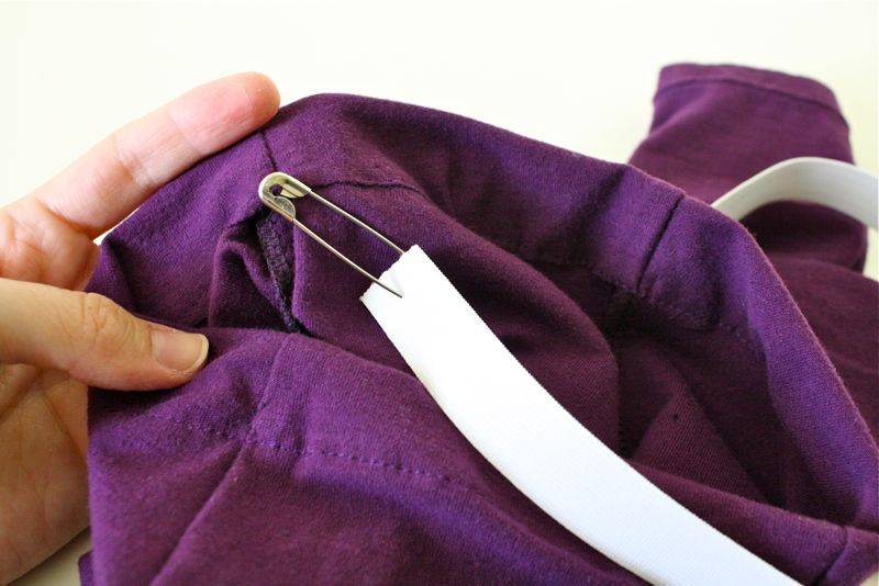 Как сделать кулиску на куртке на талии. как сшить брюки на кулиске