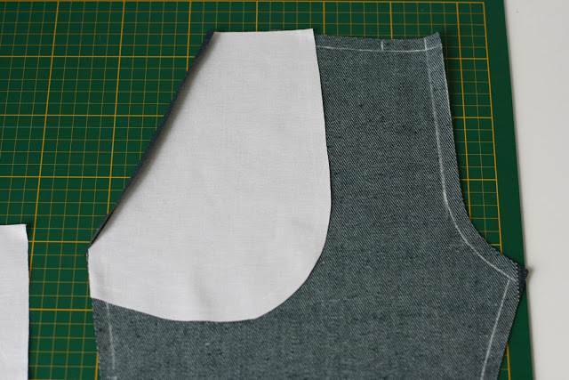 Обработка бокового кармана с обтачкой и отрезным бочком в брюках