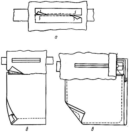 Обработка прорезного кармана "в рамку"
