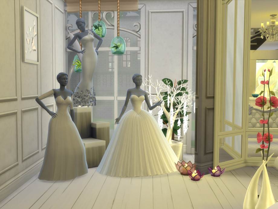 Как изменить свадебное платье в симс 4
