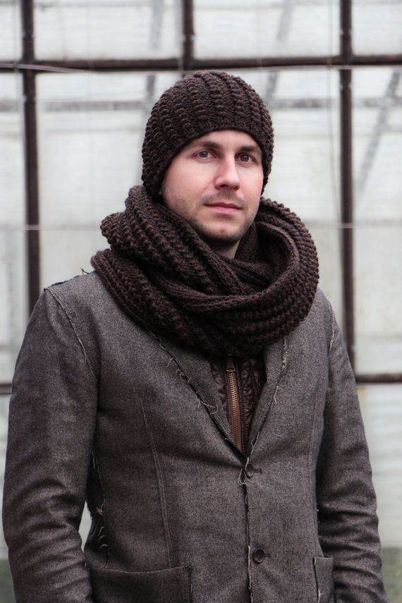 Шапка шарф пальто мужское