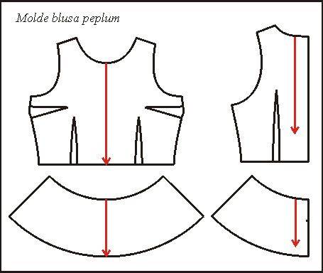 Выкройки блузки с баской: 4 варианта + мк