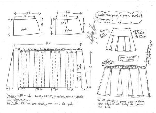 Как сшить юбку в складку: раскрой и пошив, видео мк, 5 моделей