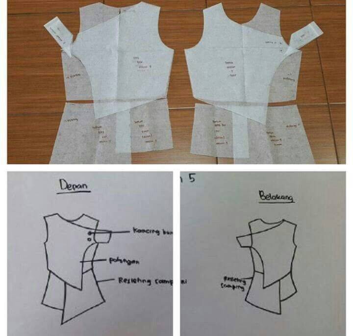 Как сделать выкройку блузки с баской, длинным или коротким рукавом