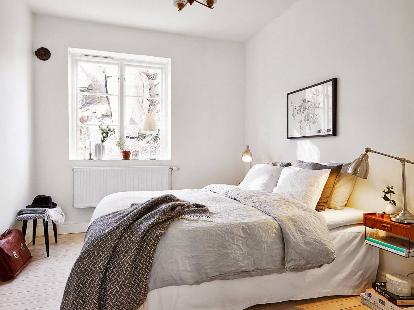 Спальня в скандинавском стиле - идеи дизайна, 50 фото, правила оформления