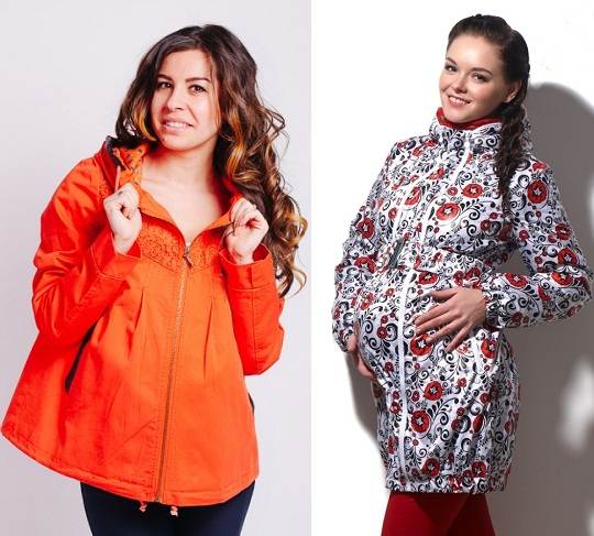 Модные весенние и осенние куртки для беременных