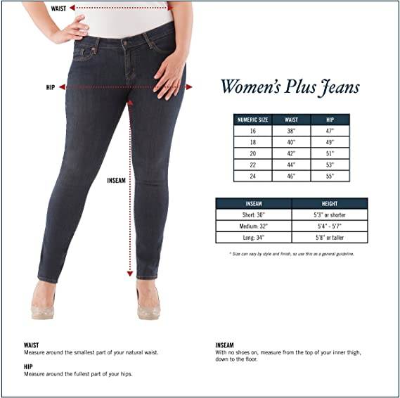 Особенности таблицы размеров джинсов levis