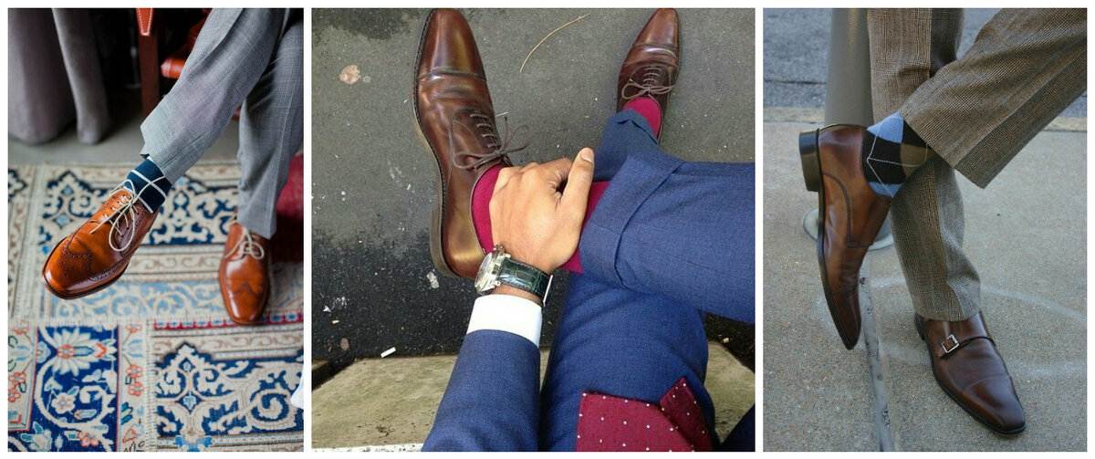 Как подбирать цвет носков? под брюки или под обувь? | деталиссимо