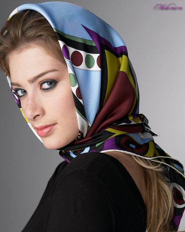 Как красиво завязывать шарф на голову женщине: стильные способы, фото, видео