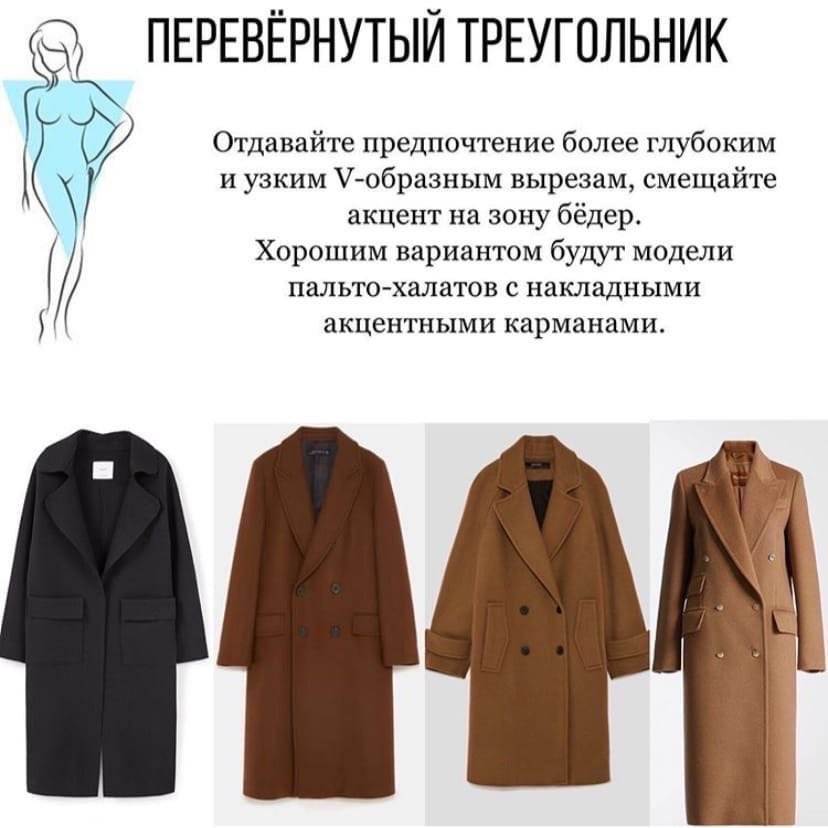 Пальто для разных типов фигуры