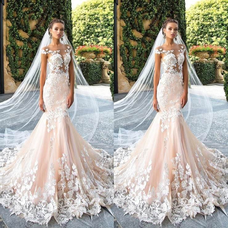 Свадебные платья в стиле «рыбка: особенности, кому подойдет, самые красивые модели с фото – со шлейфом, кружевные, с длинными рукавами