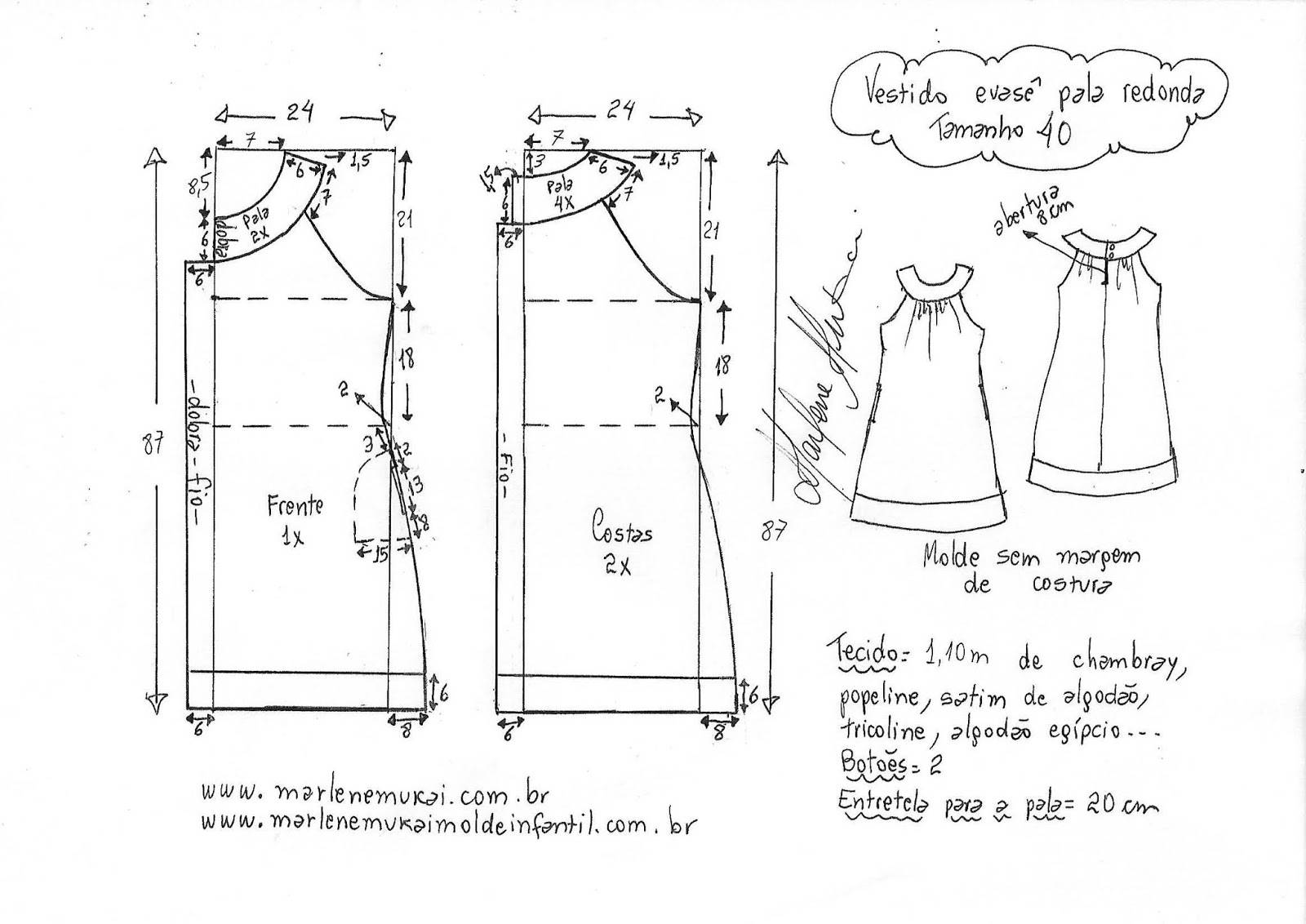 О выкройках и порядке шитья платья трапеция