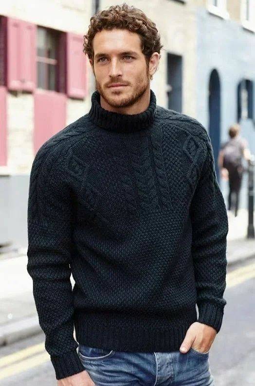 Как связать мужской свитер, пуловер или кофту спицами?