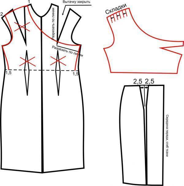 Платье с открытыми плечами: как сшить, выкройки