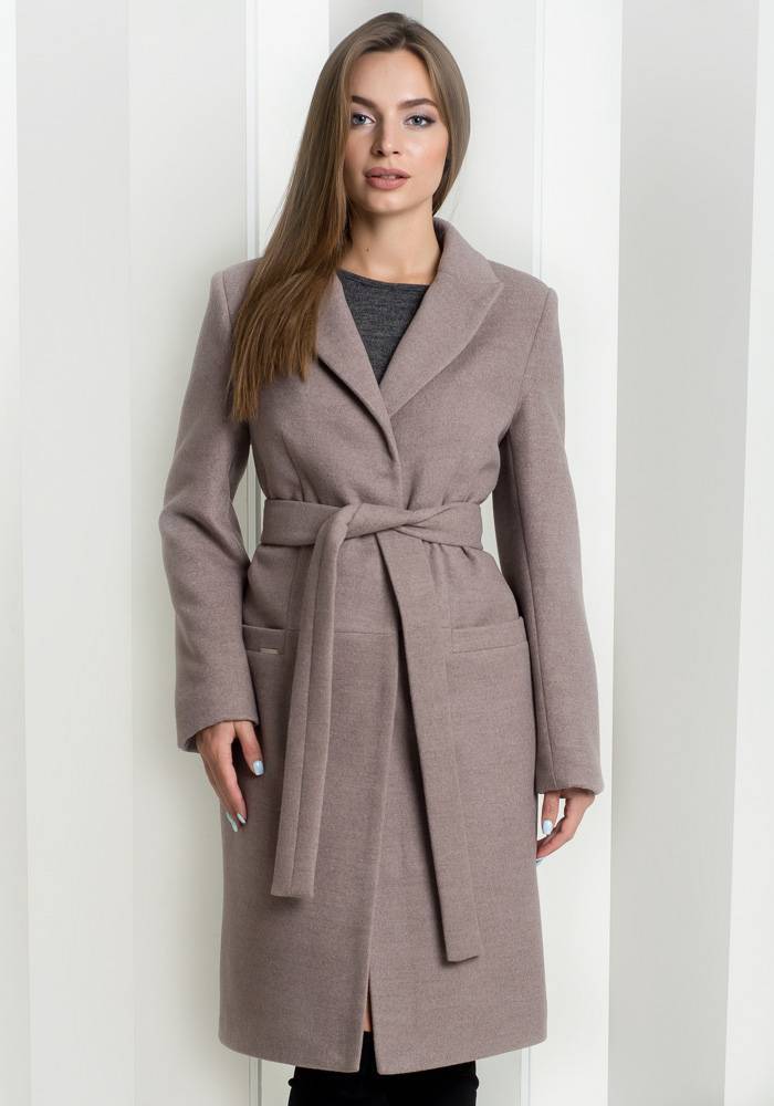 Классическое женское пальто из кашемира и шерсти