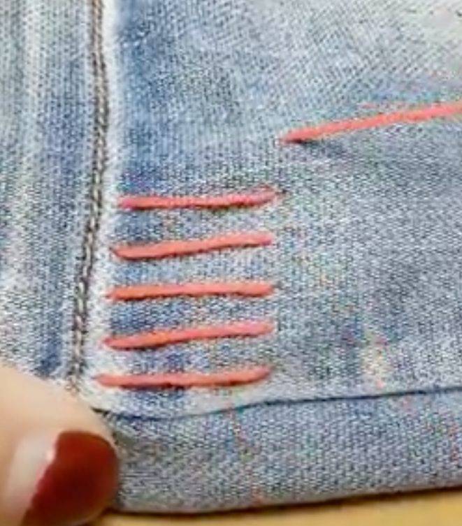 Как поставить заплатку на джинсы