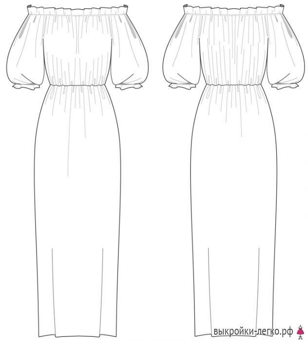 Платье с открытыми плечами – тренд 2021 года. как построить выкройку платья с открытыми плечами