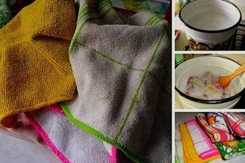 Как отстирать кухонные полотенца в домашних условиях – с грязью, жиром