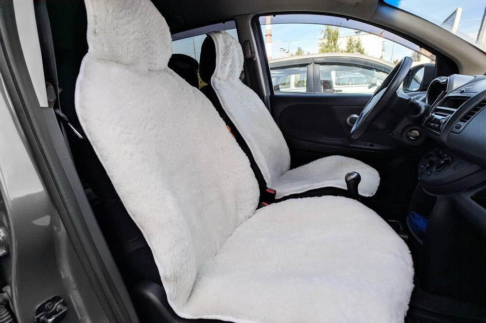 Накидки на сиденья автомобиля - как выбрать для водителя или универсальные из меха, дерева, кожи и ткани