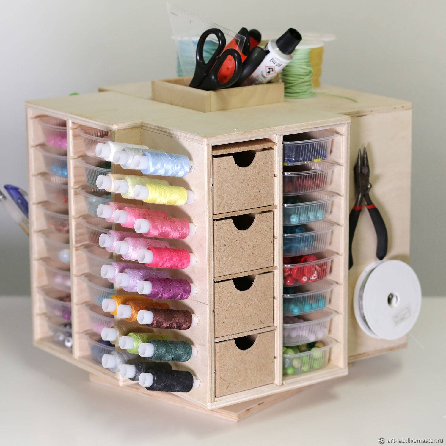 Вдохновление: 36 идей хранения принадлежностей для шитья | kate sewing blog