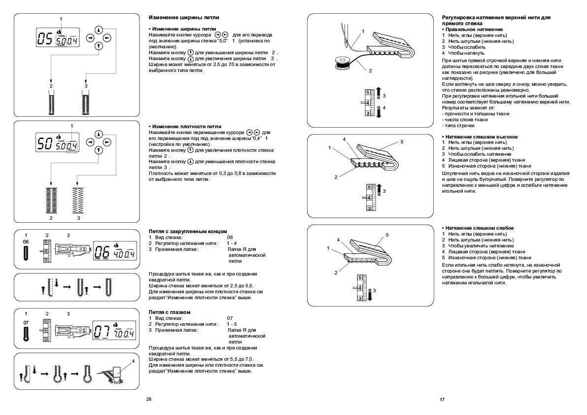 Швейные машинки джаноме - инструкции по эксплуатации – промэлектроавтомат