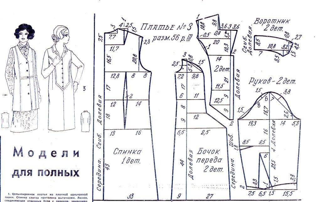 Выкройки одежды для полных женщин